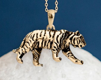 18ct Gold Plated Tiger Necklace