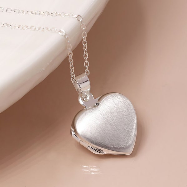 Medaglione a cuore personalizzato in argento sterling