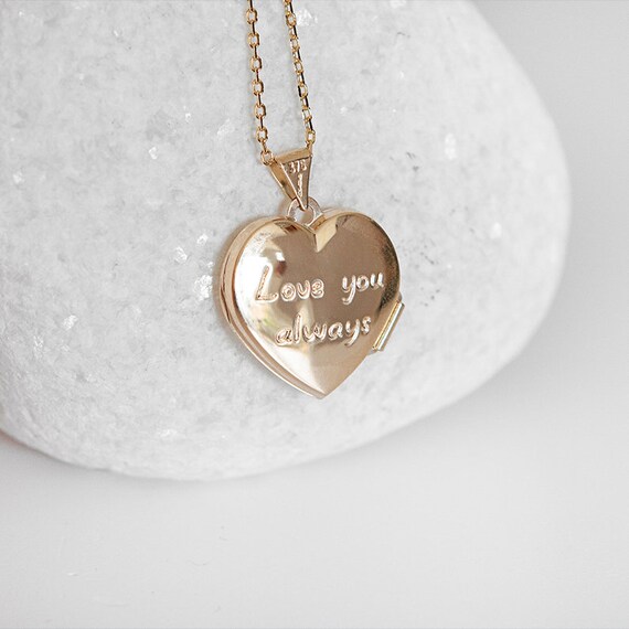 Personalised 9ct Gold Engraved Love You 