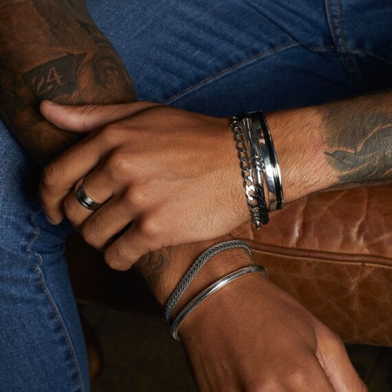 Sterling silver dad deals bracelet