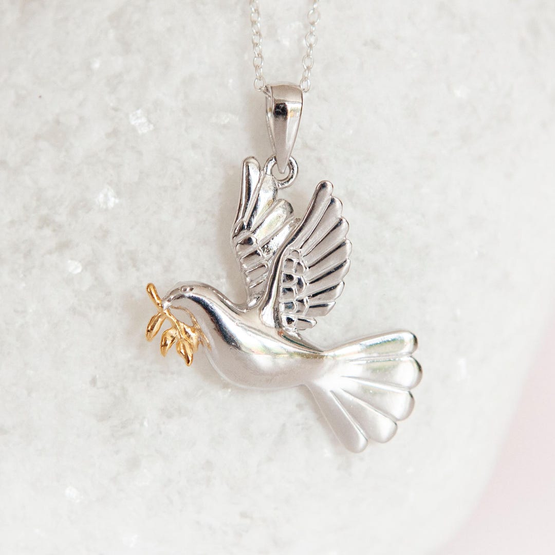 Poetry Charm Snowdrop Dove Chain Snowdrop Poem Charm, January