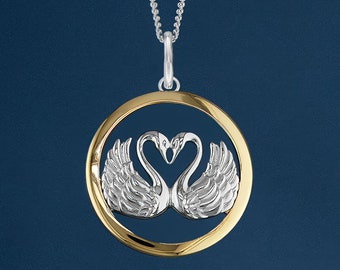 Sterling Silver Swan Necklace