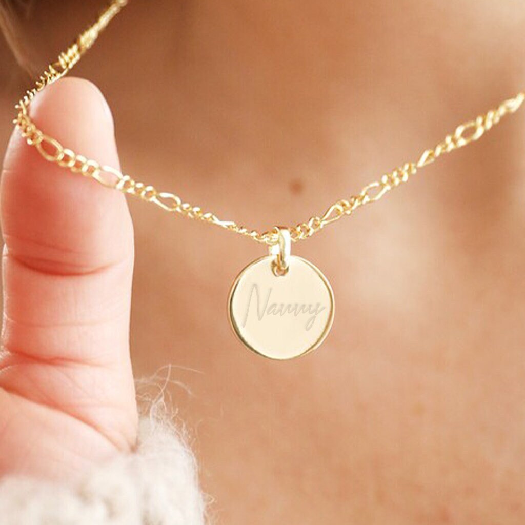 9ct gold shop name necklaces