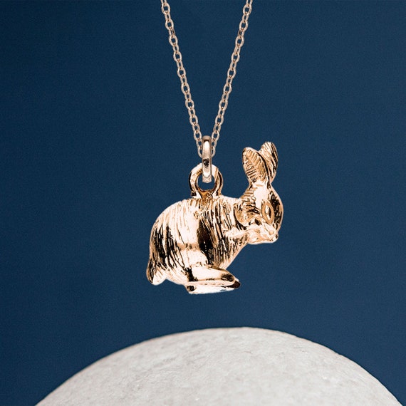 Personalised Rose Gold Shy Bunny Rabbit 