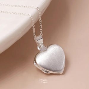 Personalisierte Sterling Silber Herz Medaillon
