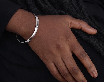 Personalised Heavy Sterling Silver Bangle