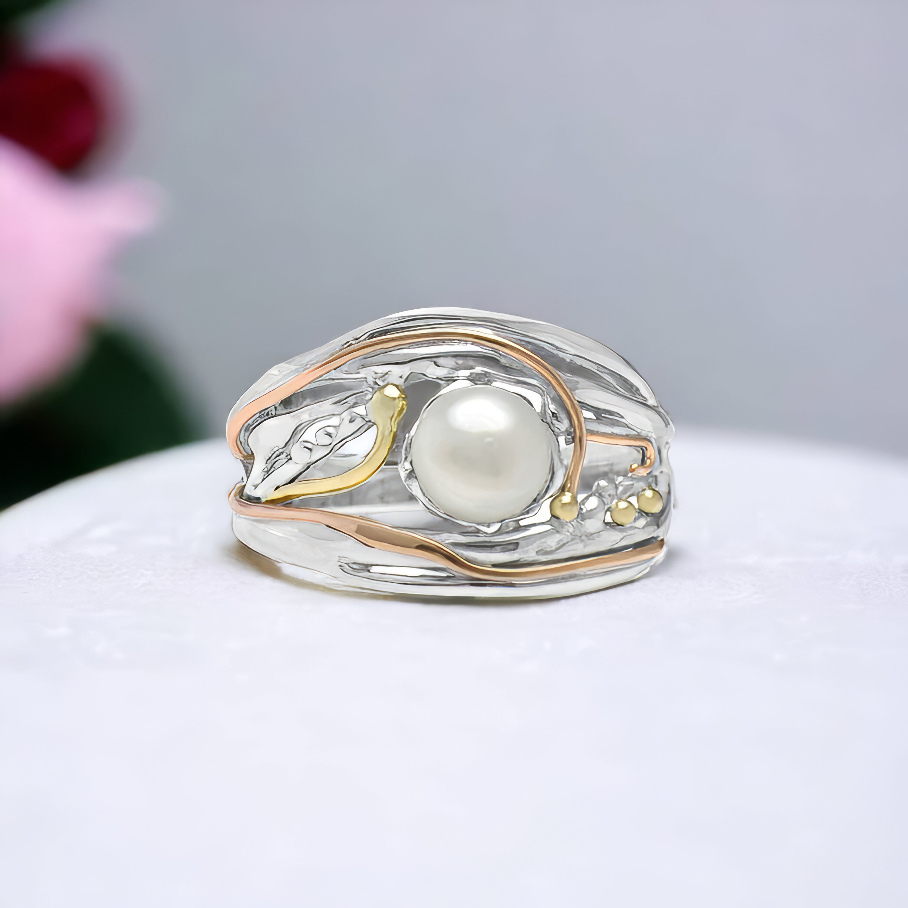 Silver moti deals ring price