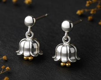 Sterling Silver May Birth Flower Lily Of The Valley Earrings