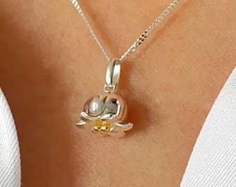 Personalised Sterling Silver May Lily-of-the-Valley Birth Flower Necklace