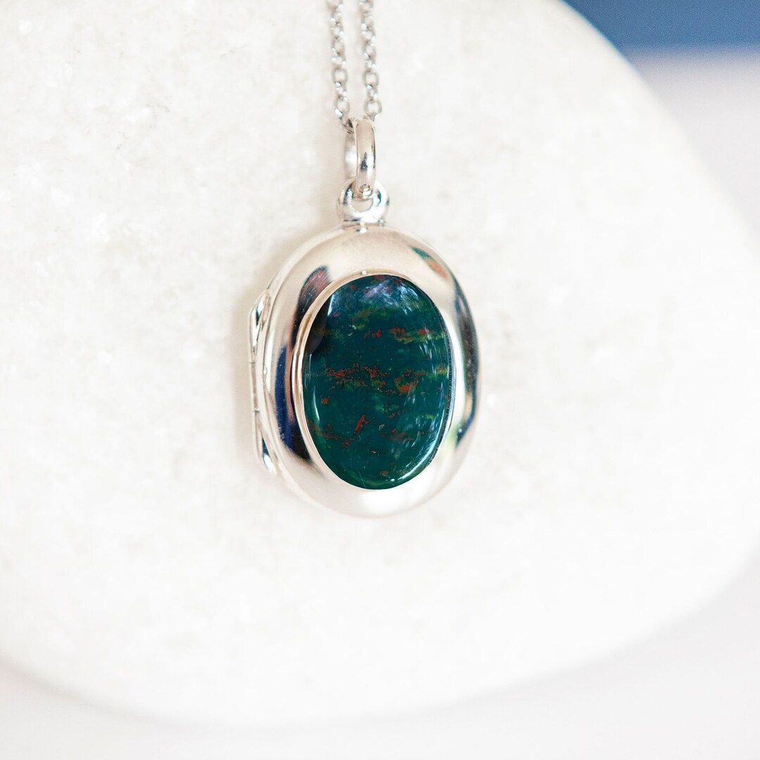 Bloodstone locket deals