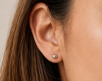 Boucles d'oreilles à clous en argent sterling