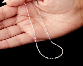 Sterling Silver Medium Belcher Chain Necklace - 1.7mm