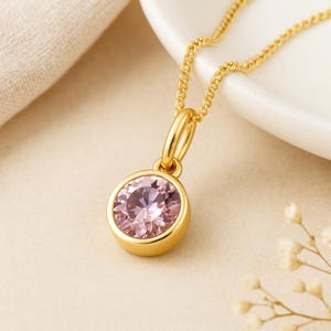 Pendentif pierre de naissance alexandrite : collier à breloques juin, or, argent sterling