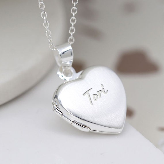 Personalised Sterling Silver Heart 
