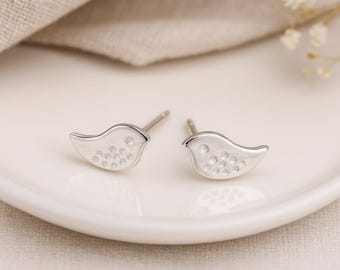 Dainty Bird Stud Earrings • Sterling Silver Bird Studs • Nature Jewellery • Gift for Her • Minimal Animal Earrings •