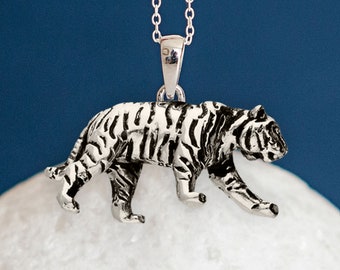 Sterling Silver Tiger Necklace