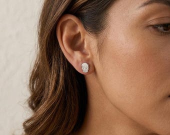 Personalised Skull Stud Earrings in Sterling Silver