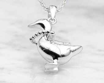 Personalised Sterling Silver Mother Goose Necklace