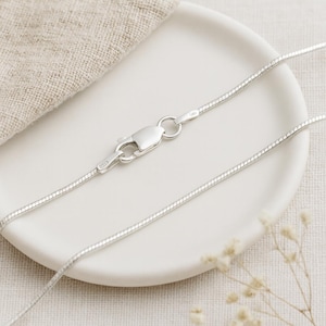 Sterling Silver Light Snake Chain – 16in to 28in