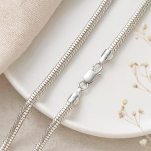 Sterling Silver Heavy Snake Chain – 16in to 20in