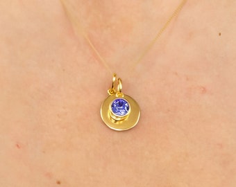 18ct Gold Plated September Birthstone Necklace Set