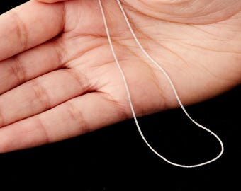 Sterling Silver Extra Light Curb Chain Necklace