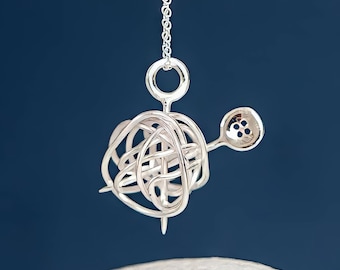 Sterling Silver Ball of Wool Necklace