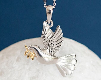 Sterling Silver Dove Necklace