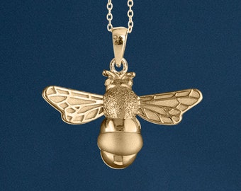 18ct Gold Plated Bumble Bee Necklace