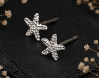 Sterling Silver Starfish Mini Stud Earrings