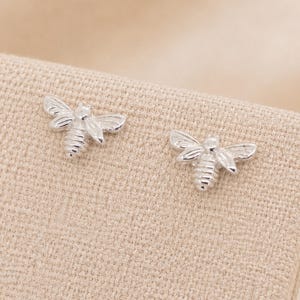 Sterlingzilveren hommel-oorknopjes