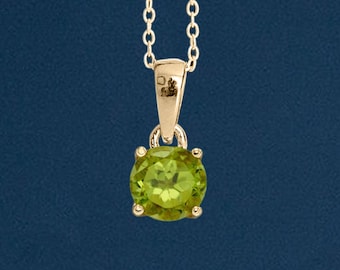 9ct Gold August Birthstone Necklace