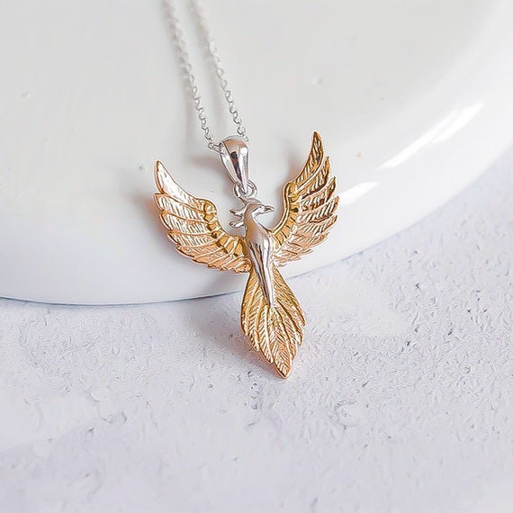 gold phoenix necklace