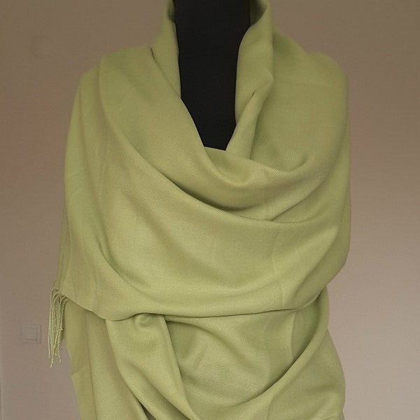 Pistaziengrüner Pashmina Pistazie Schal Grüner Schal Pistazie Wrap Grüner Schal Pistazie Brautjungfer Geschenk Pistazie Hochzeit Schal