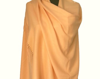 Orange Pashmina Scarf Apricot Shawl Orange Wrap Apricot Scarf Bridesmaids Gift Apricot Wedding Guest Shawl Apricot Bridesmaid Bride Cover Up