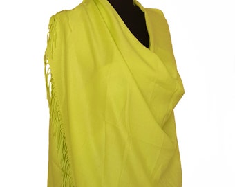 Pashmina verde lime, sciarpa verde lime, scialle verde lime, scialle verde lime, sciarpa verde lime, regalo per damigelle d'onore color lime, scialle da sposa color lime