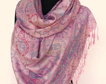 LILLA pashmina /& Sciarpa Di Seta leggero Soft Wrap scialle nappe Sera Matrimonio