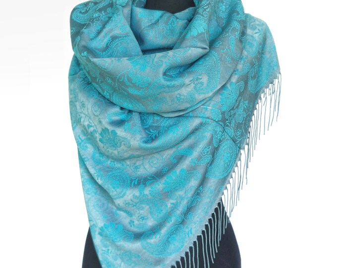 turquoise shawl