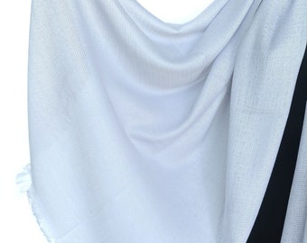 Sciarpa blu nebbia, scialle estivo in cotone, sciarpa leggera in pashmina turca, copricapo, scialle per invitati a nozze