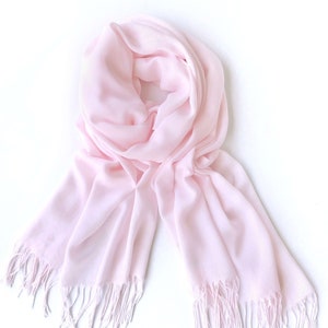 Blush Wedding Pashmina Soft Shawl Bridesmaid Gift Scarf Summer Cotton Wedding Guest Cover Up Bridal Pashmina Light Pink Lightweight
