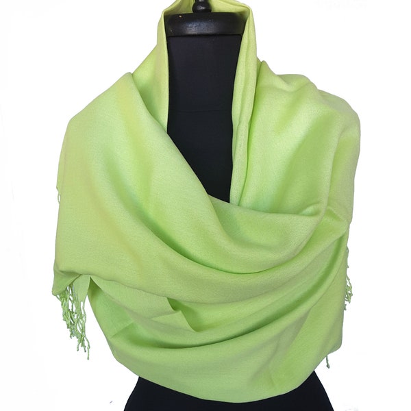 lime green shawls
