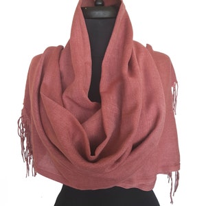 Pink Brown Pashmina Rosewood Wedding Guest Shawl Bridesmaid Lightweight Scarf Summer Very Fine Premium Turkish Cotton Bride Cover Up Bridal