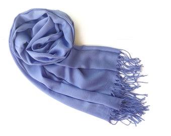Sciarpa in pashmina color lavanda, Pashmina da sposa in cotone color lavanda, Sciarpa in pashmina color lavanda, Sciarpa in pashmina color lavanda, Scialle oversize color lavanda per damigelle d'onore