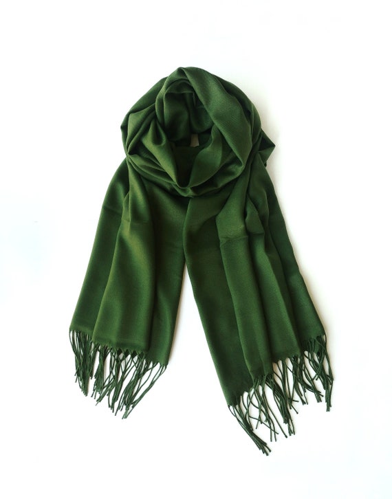 Light Silk Cowboy Scarf - Guthrie in Forest – lastchancetextiles