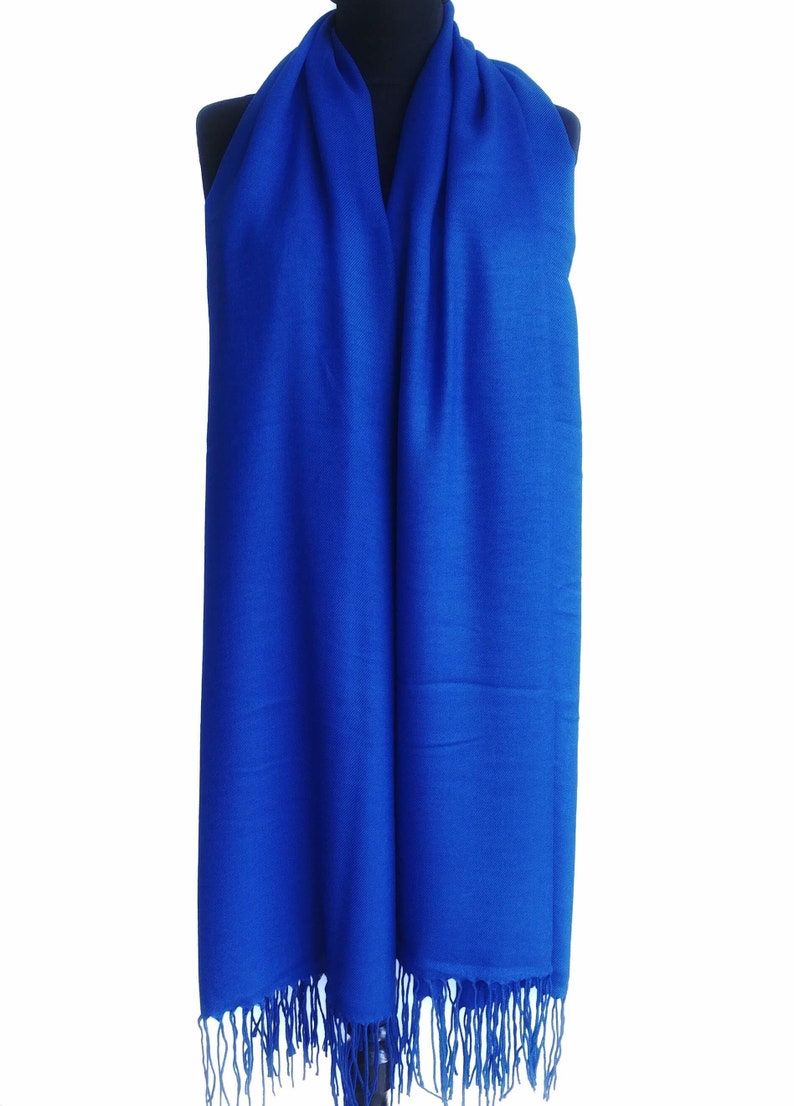 royal blue pashmina shawl