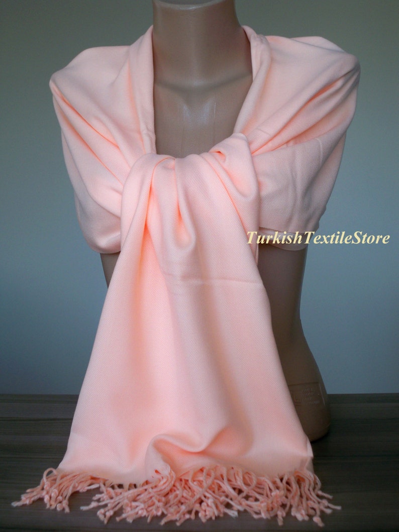 peach velvet shawl