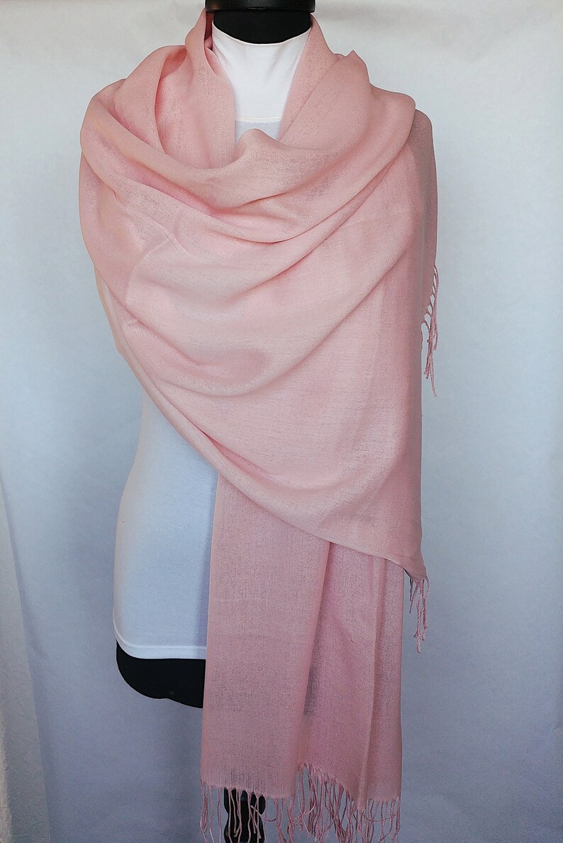 blush pink wedding pashmina