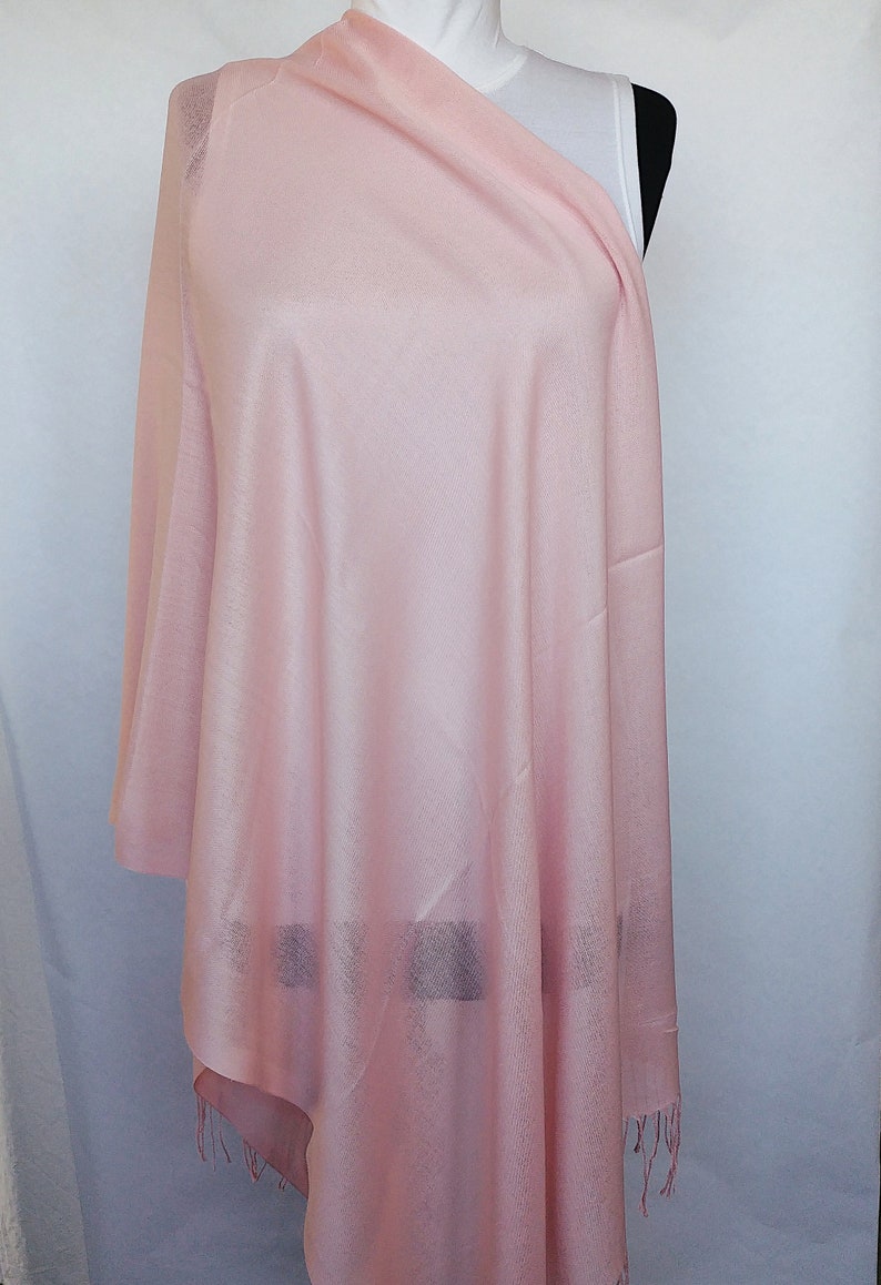 blush pink wedding pashmina