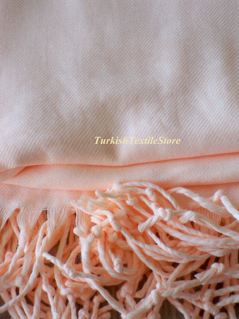 peach velvet shawl