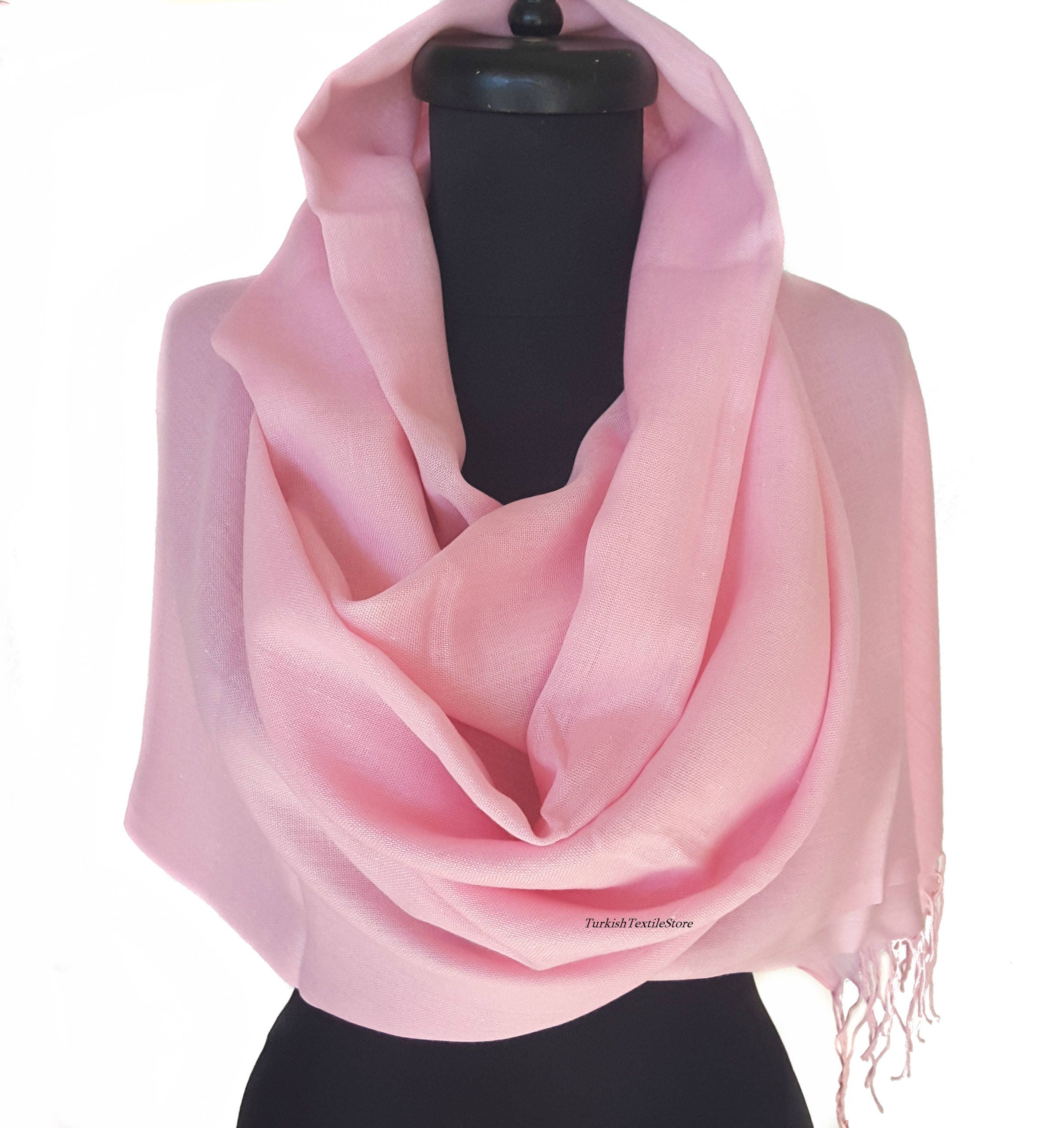blush pink pashmina shawl